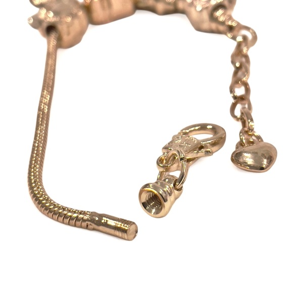 HELLO KITTY Charm Bracelet Adjustable Gold-Tone 8 Charms Included NWOT - Picture 3 of 6